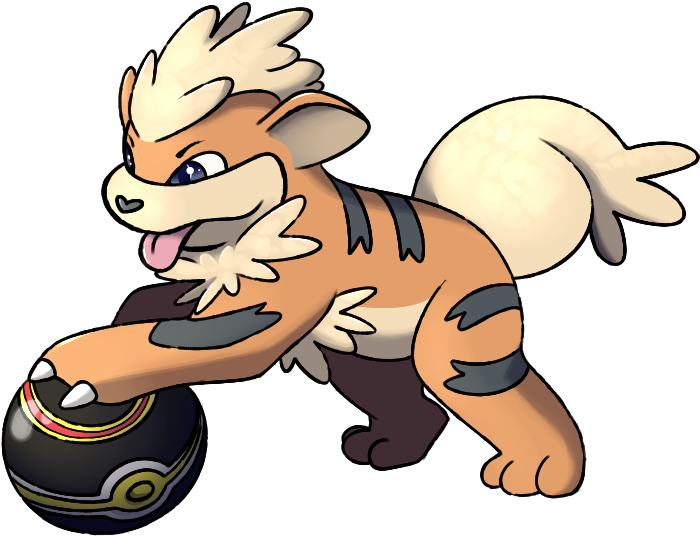 Drawthread Growlithe Luxury Ba - Portable Network Graphics (750x650), Png Download