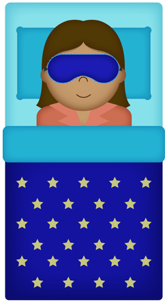 With Enough Sleep, Girls Can Have The Energy To Be - Cartoon (600x600), Png Download