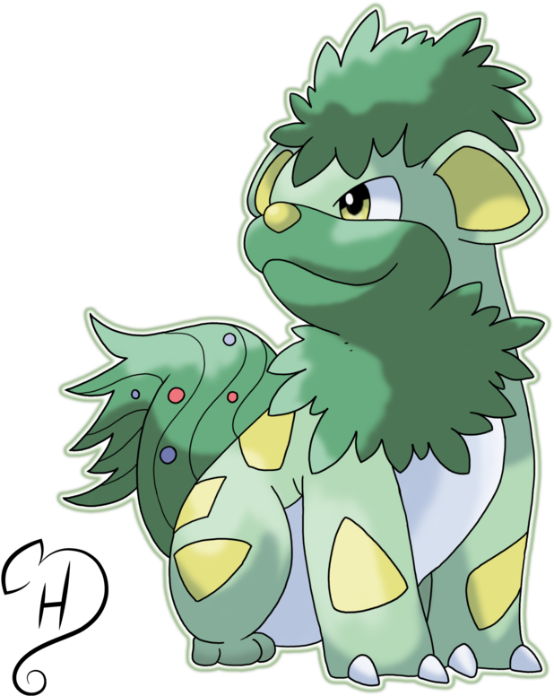 Namerian Growlithe By Cdhernly - Grass Type Growlithe (894x894), Png Download