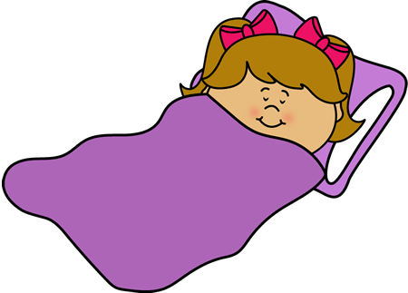 Sleep Clip Art Images Sleeping Girl - Girl Is Sleeping Clipart (450x323), Png Download