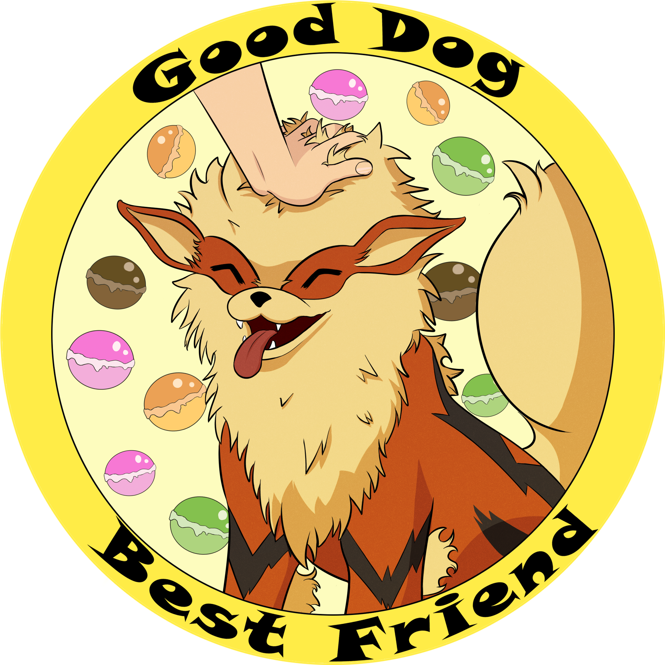 Good Dog Best Friend Arcanine Png Arcanine Transparent (2242x2244), Png Download