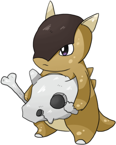 Catchem1213 - Cubone Sem Caveira (455x505), Png Download