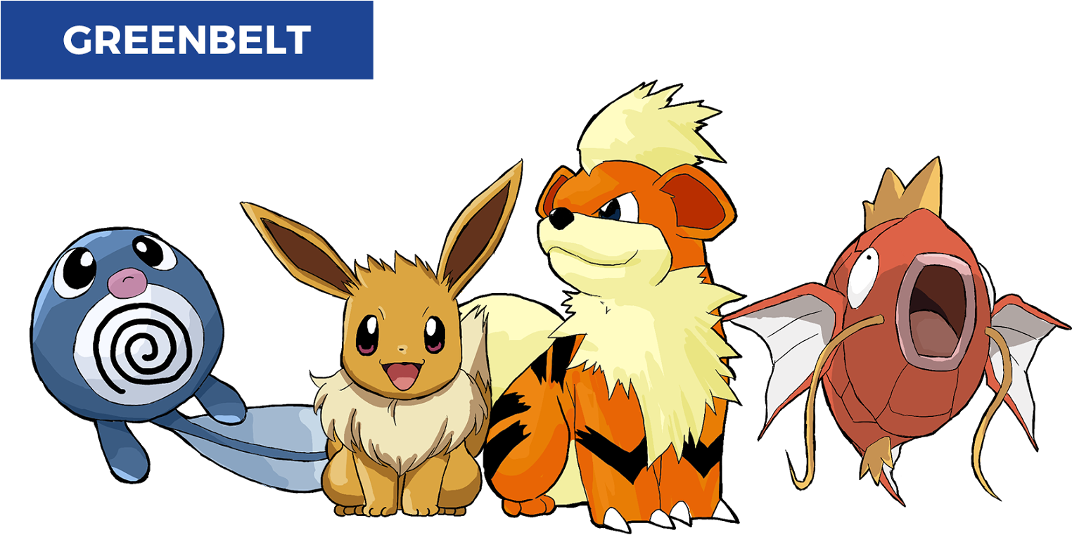 Almost Always A Growlithe Will Spawn Under The Pokegym - Pokemon Poliwag (1600x926), Png Download