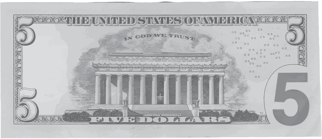 Fiverr Tips - 5 Dollar Bill Front And Back (1280x640), Png Download