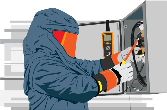 Arc Flash Study - Safety Electrical (585x385), Png Download