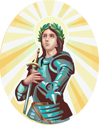 Saint Joan Of Arc - Joan Of Arc Vector (380x480), Png Download