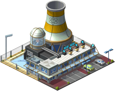 Nuclear Plant Ur - Energia Nuclear Gif Animado (390x308), Png Download