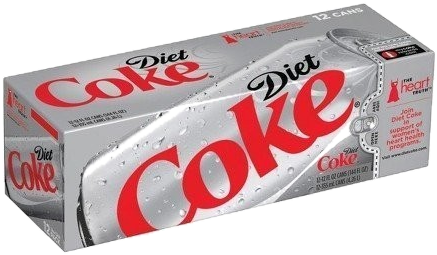 Diet Coke Soda, 12 Pack - Diet Coke - 12 Pack, 12 Oz Cans (479x283), Png Download