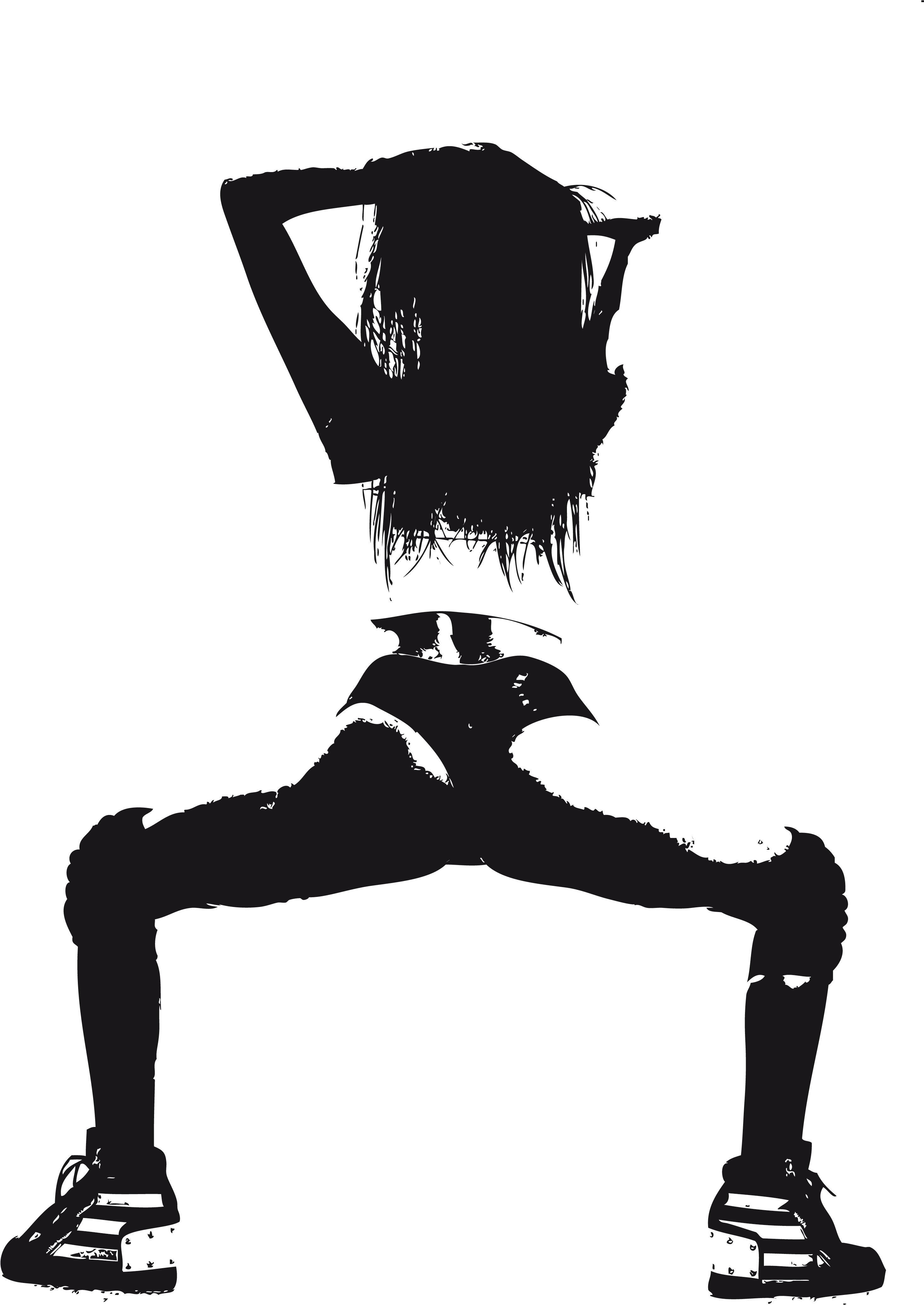 Twerk - Dancing Twerk Silhouette Png (3000x5000), Png Download