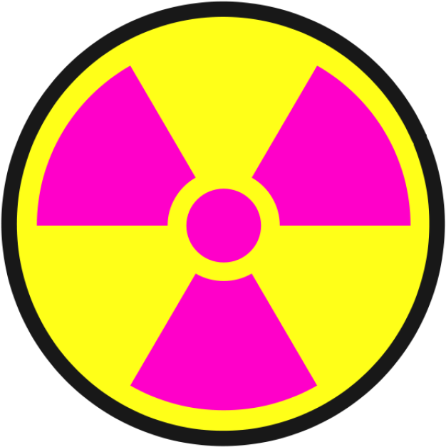 Nuclear Sign Png Transparent Image - Radiation Symbol (640x640), Png Download