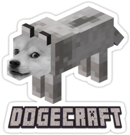 Photo - Minecraft Wolf And Dog (530x527), Png Download