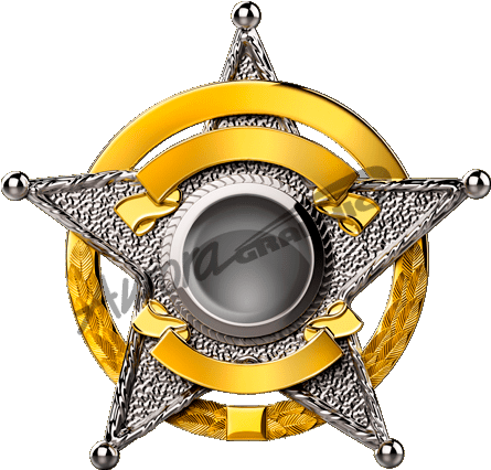 Sheriff Badge - Sheriff Badge Blank Png (600x425), Png Download