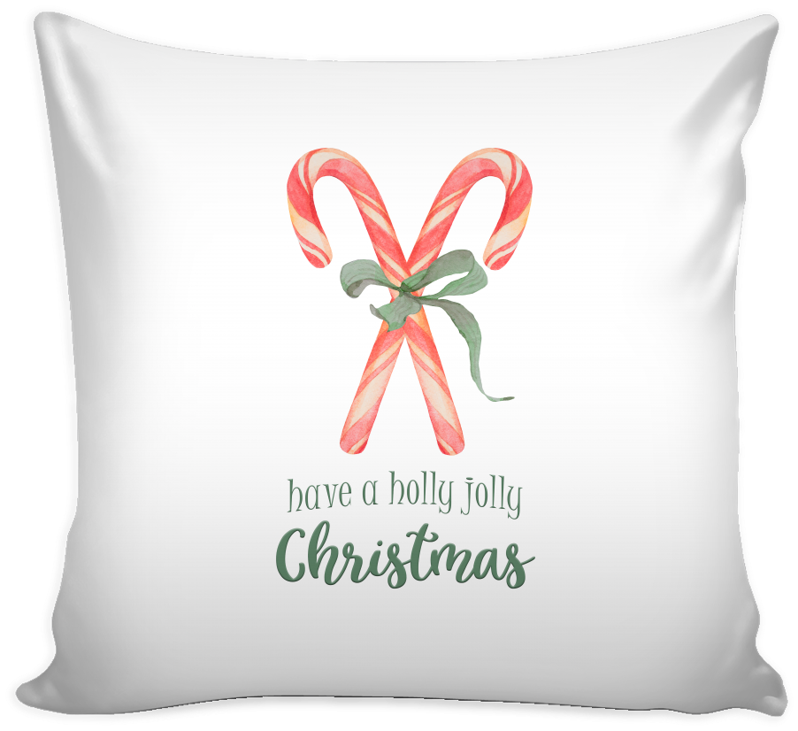 Have A Holly Jolly Christmas Pillow Cover - Pillow Audrey Hepburn (1024x1024), Png Download