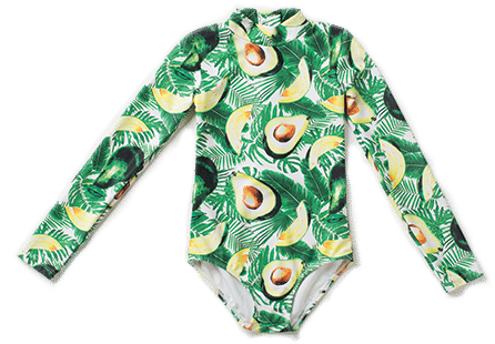 Mini Mila Swim One Piece Avocado $44, Upf50 - Avocado Bathing Suit Toddler (450x327), Png Download