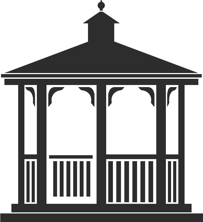 Gazebo Drawing Clip Art - Gazebo Clip Art (1438x1024), Png Download