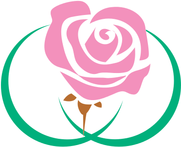 Pink Flower Clipart Logo - Rose Flower Logos (500x500), Png Download