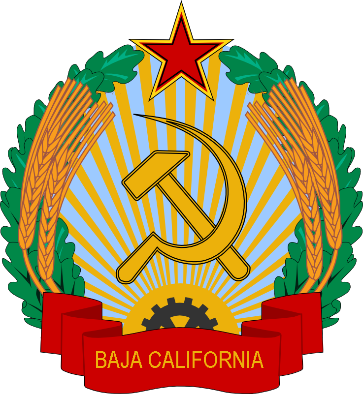 Flag, Coat Of Arms - Coat Of Arms Of Baja California (737x801), Png Download
