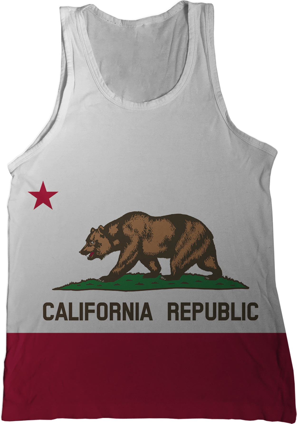 California State Flag Tank Top - California State Flag (1296x1786), Png Download