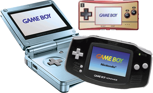 Image Gba Sp And - Light Blue Gameboy Sp (529x324), Png Download