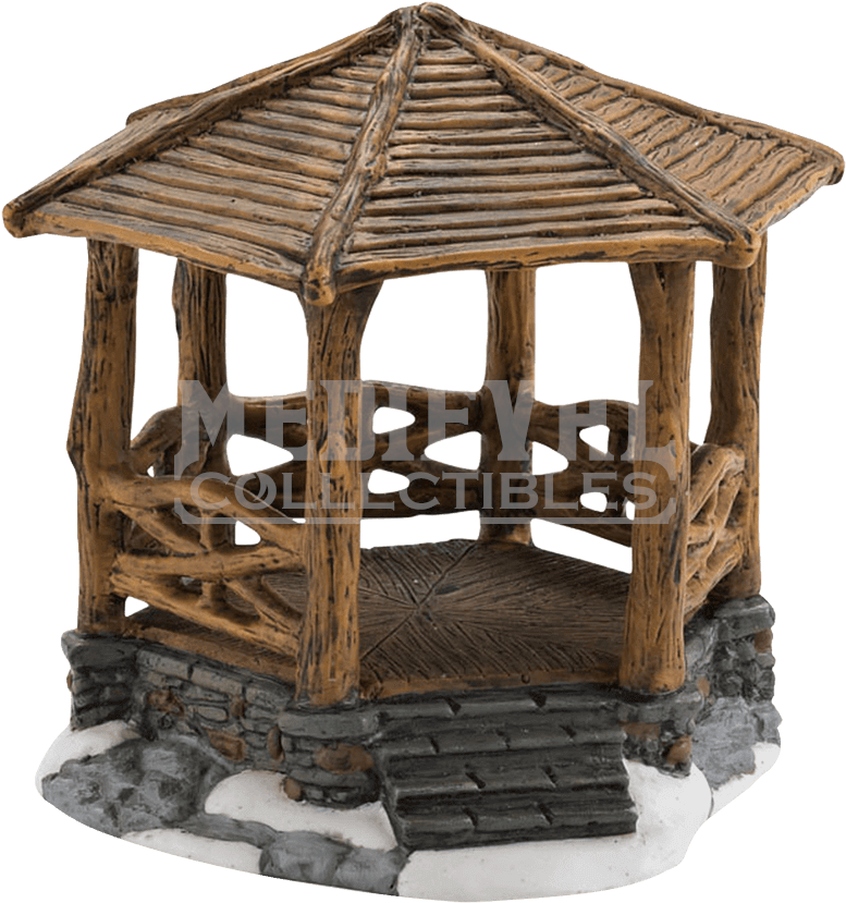 Woodland Stone Gazebo - Department 56 Woodland Stone Gazebo (850x850), Png Download