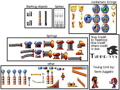 Misc - Objects - Sonic Advance Objects Sprites (400x300), Png Download