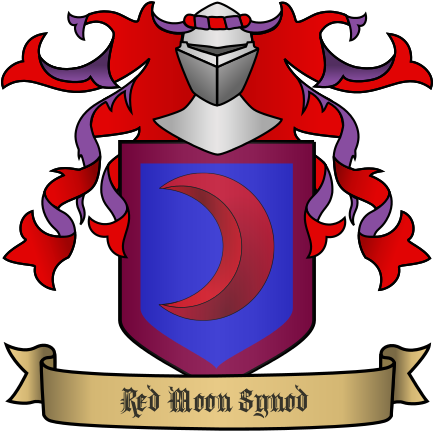 Red - Moon - Synod - Heraldry Coat Of Arms (432x446), Png Download