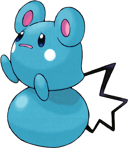 #azurill From The Official Artwork Set For #pokemon - Azurill Pokemon (504x504), Png Download