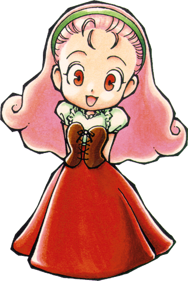 Harvest Moon Clipart Red Harvest - Popuri Harvest Moon Back To Nature (368x549), Png Download