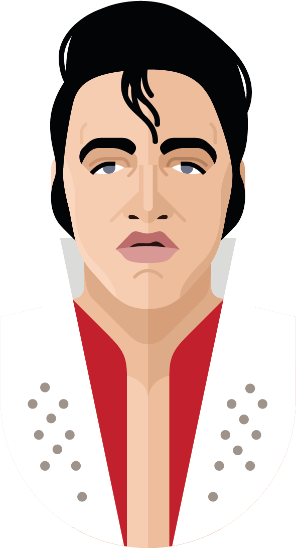 Elvis Presley Poster - Illustration (1191x1684), Png Download