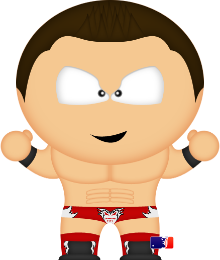 The Miz By Spwcol-d4hlvhd - Randy Orton South Park (438x517), Png Download