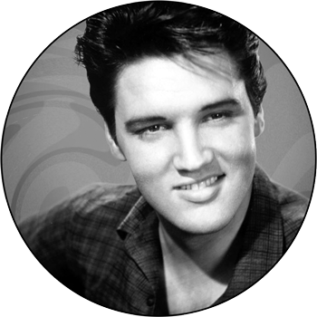 Elvis Presley-001 - Elvis Presley (350x350), Png Download