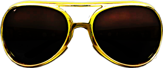 Stickerchallenge Sunglasses Elvis Vintage Rockandroll - Sunglasses (571x240), Png Download