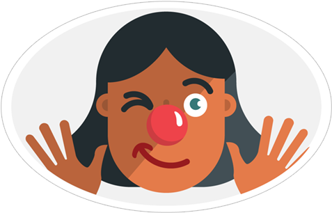 Viber Sticker «red Nose Day Sticker Pack» - Sticker (490x317), Png Download