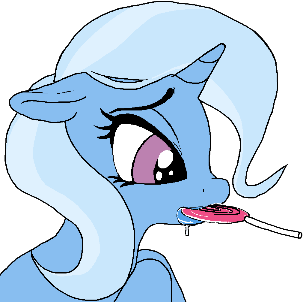 Paintanon, Candy, Drool, Female, Food, Lidded Eyes, - Cartoon (1011x1006), Png Download