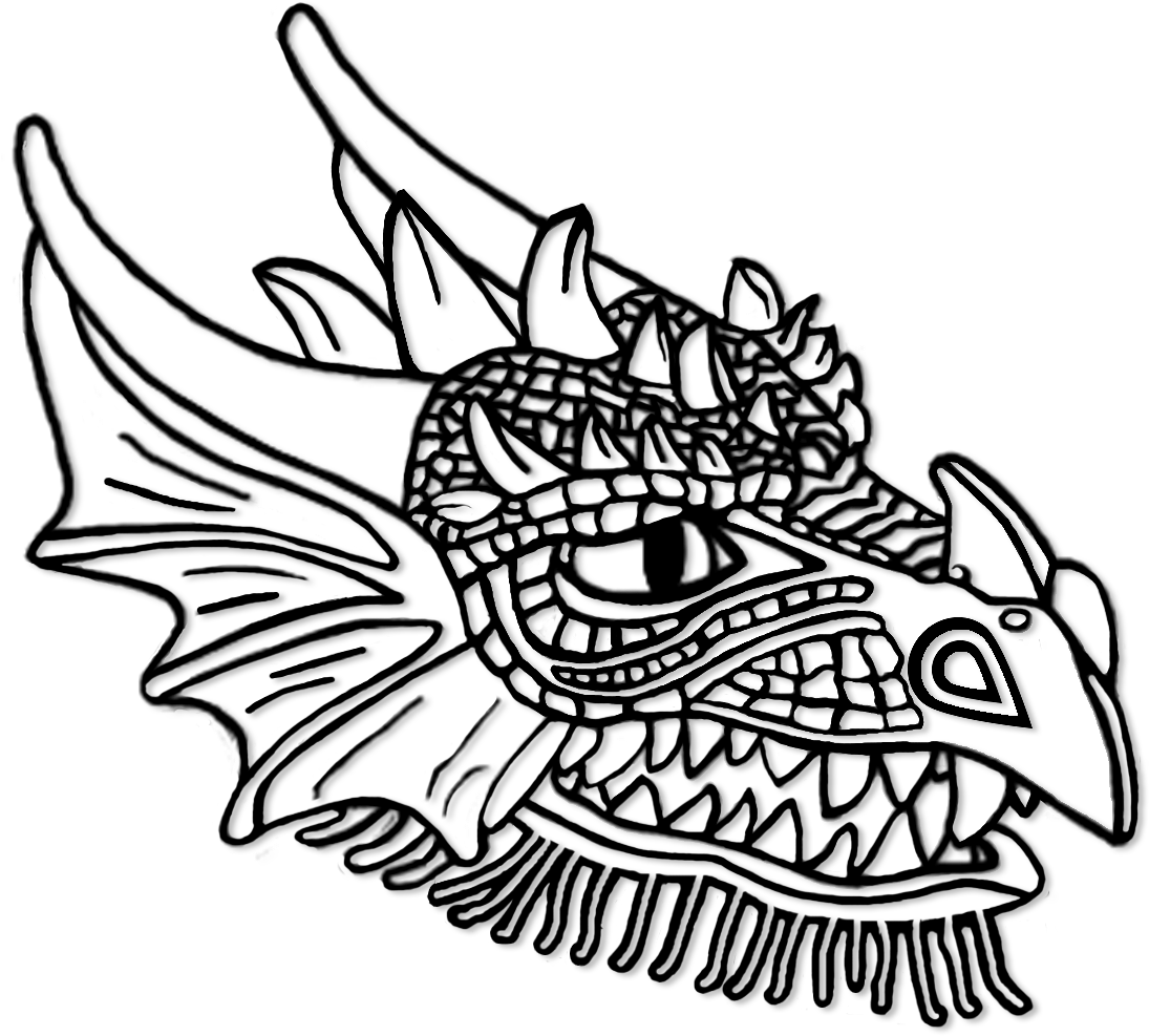 Right Click Here And 'save Image As ' To Download Dragon - Colour In Dragon Head (1200x1200), Png Download