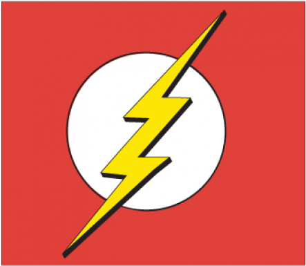 Download Flash Logo Superhero Logo Vector - Flash Vector (400x400), Png Download