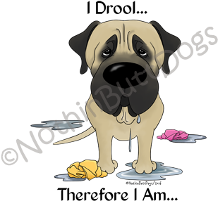 Mastiff I Drool - Color (400x300), Png Download