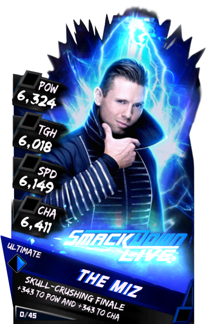 Themiz - Wwe Supercard Elite Cards (733x1158), Png Download