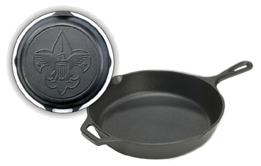 Lodge Manufacturing Lodge Logic Skillet Boy Scout Logo - Lodge Logic Cast Iron Skillet 38cm/15-inch L14sk3 (376x338), Png Download