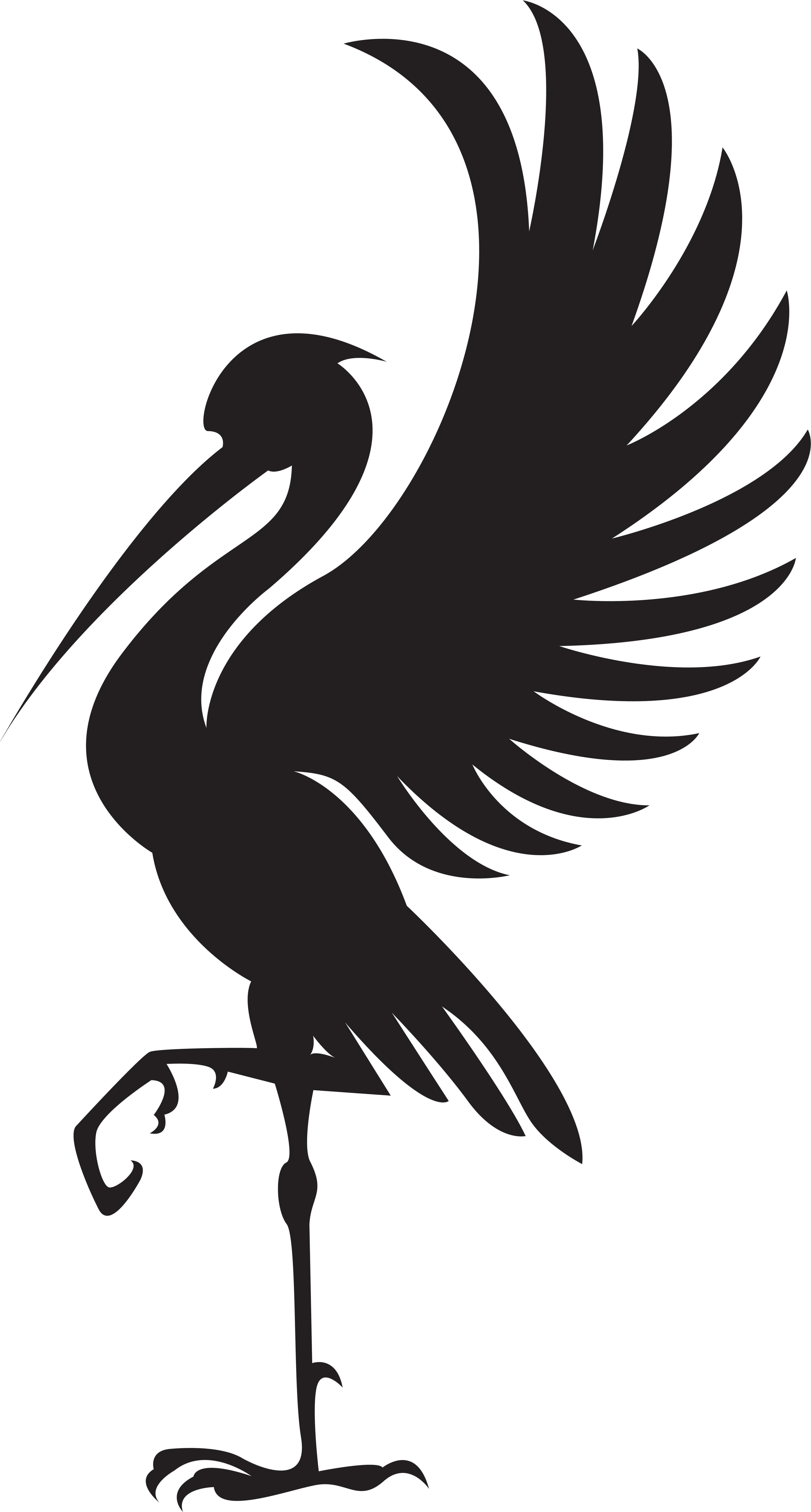 Silhouette (4301x8000), Png Download