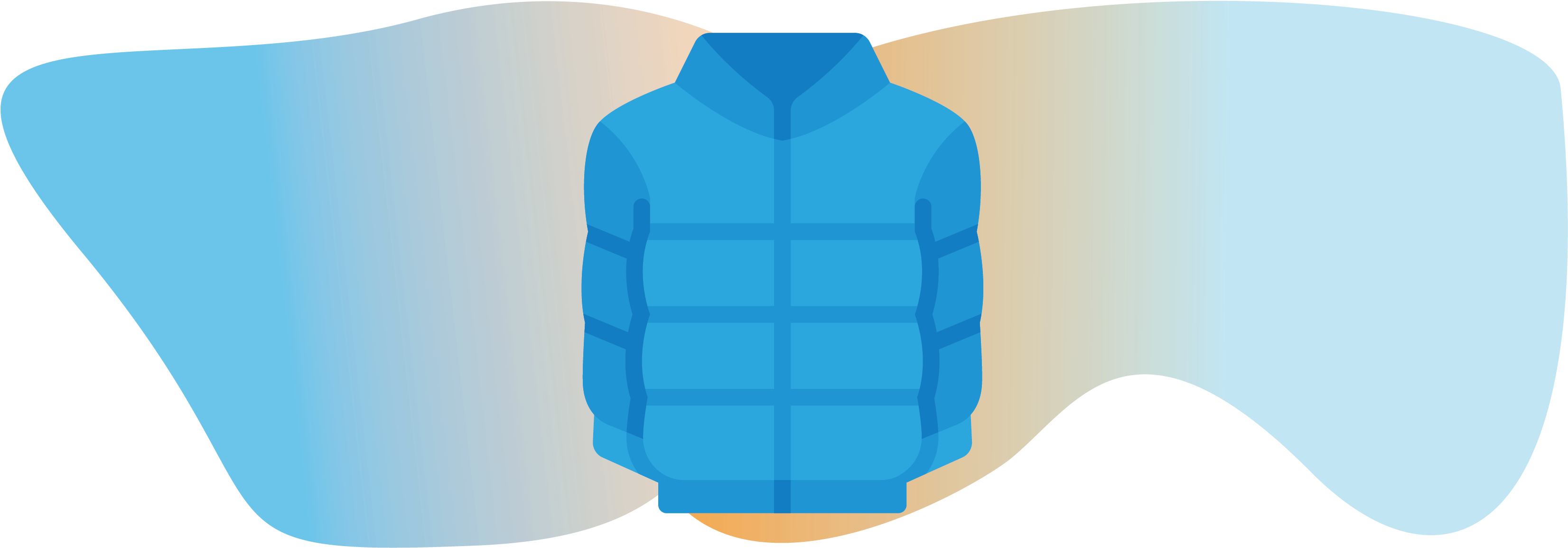 Sweater (3334x1250), Png Download