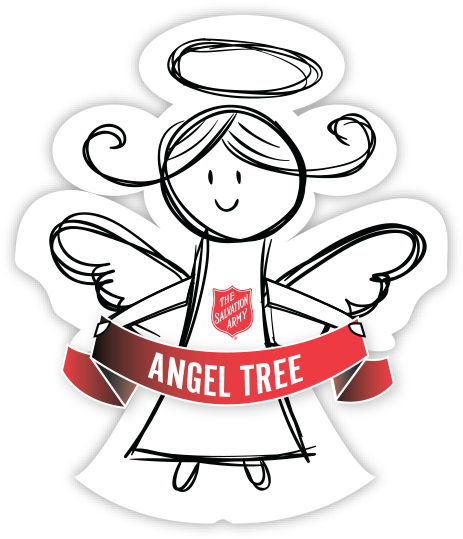 Angel Tree Salvation Army Logo Clip Art - Salvation Army Angel Tree (470x546), Png Download