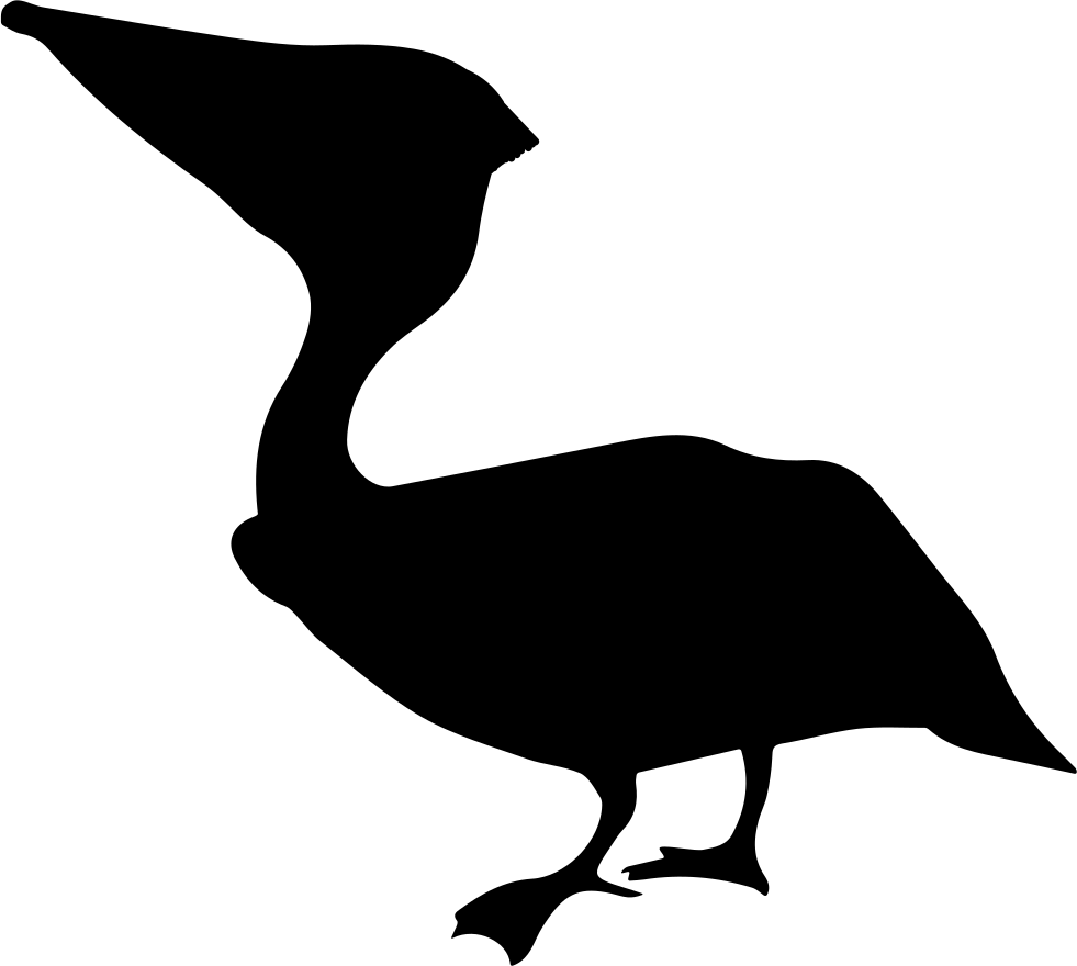 Anhinga Bird Silhouette - Silueta De De Un Ave (981x880), Png Download