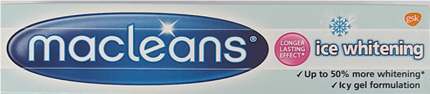 Macleans - Total Health Whitening Fluoride Toothpaste (870x664), Png Download