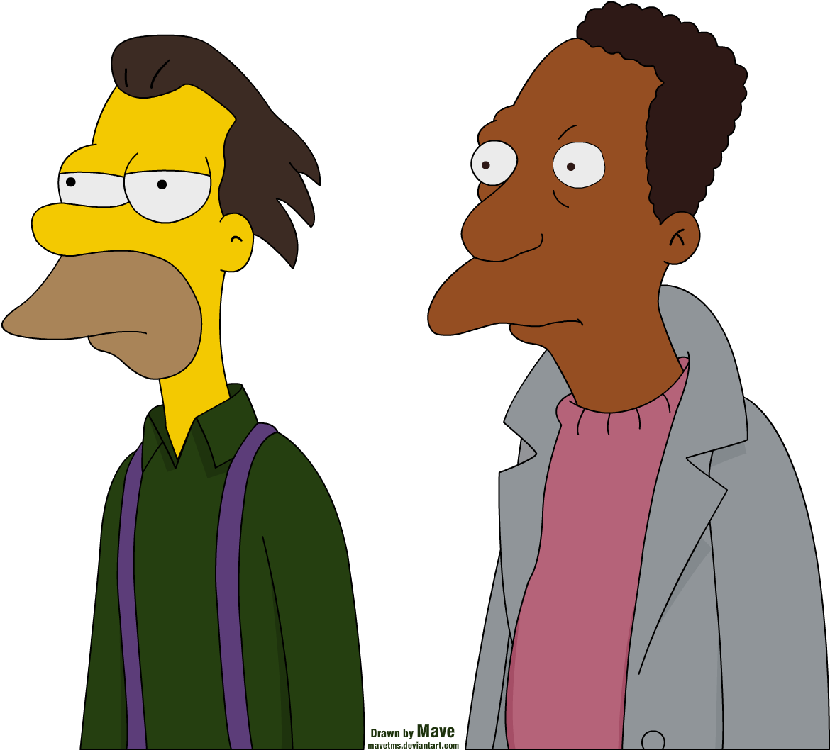 119kib, 1280x1062, Carl&lenny - Lenny & Carl (1280x1062), Png Download