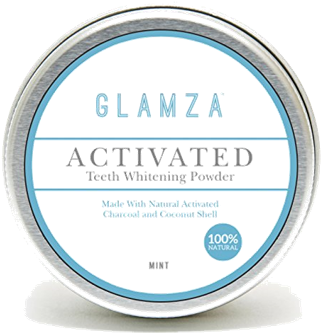 Vous Cherchez La Solution De Blanchiment Dentaire Idéale - Glamza Activated Teeth Whitening Powder Natural Charcoal (355x354), Png Download