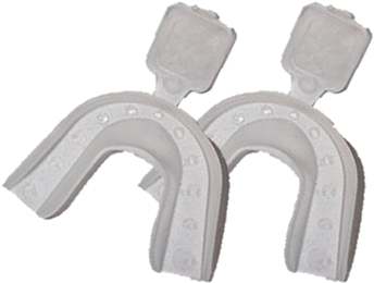Avec Ces Gouttières Thermo-déformables, Vous Pourrez - 4 Thermo-moulding Custom Fitting Whitening Trays (354x355), Png Download