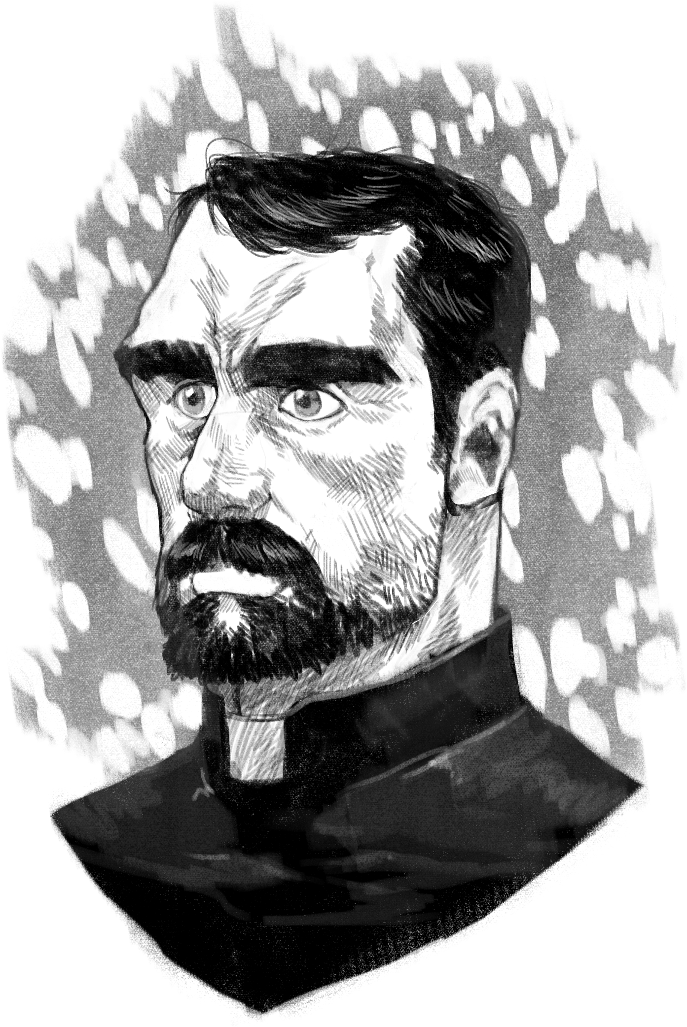 File - Priest-bust - Illustration (1773x2470), Png Download