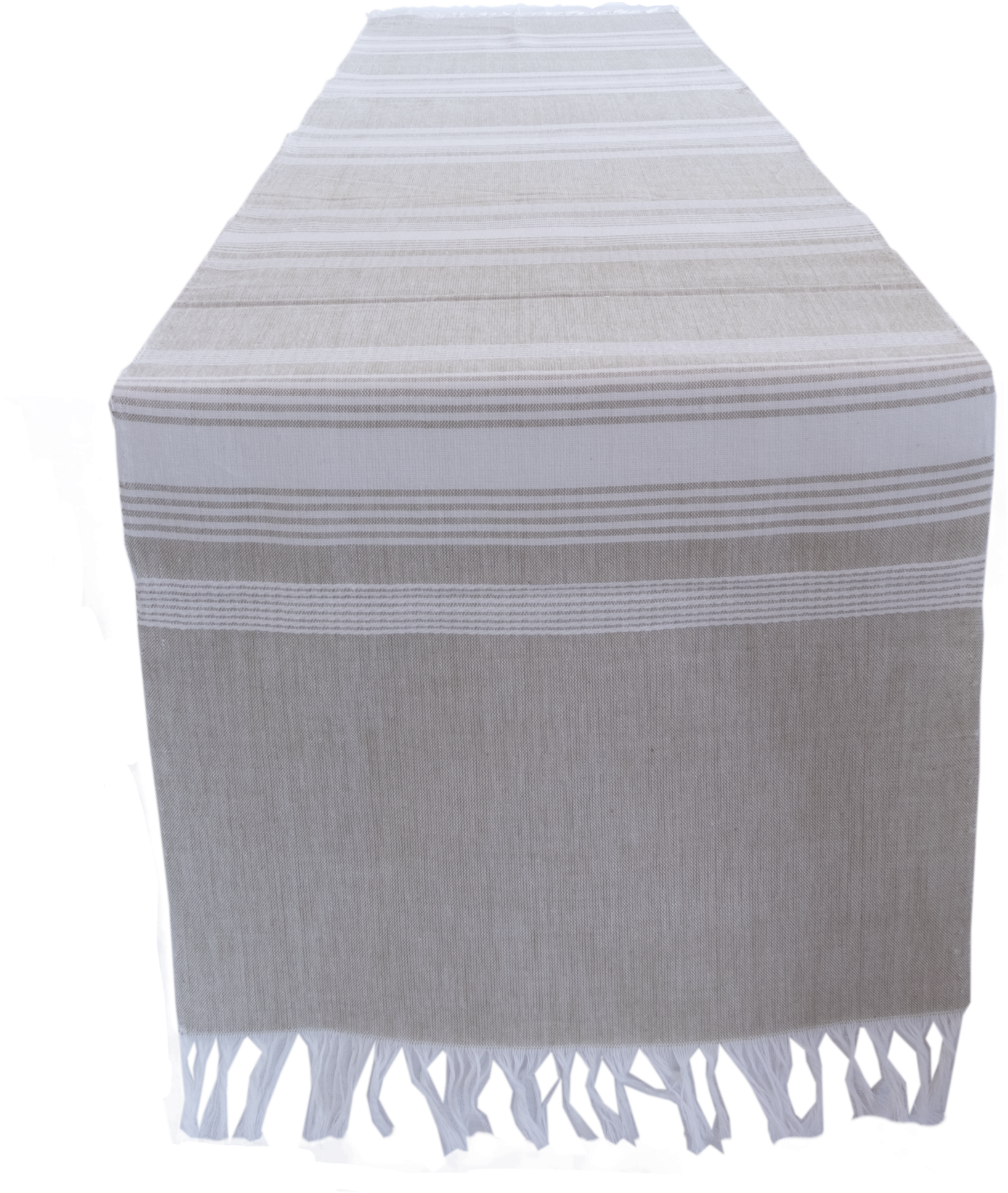 Wheat Runner With White Stripes - Stole (2048x2239), Png Download