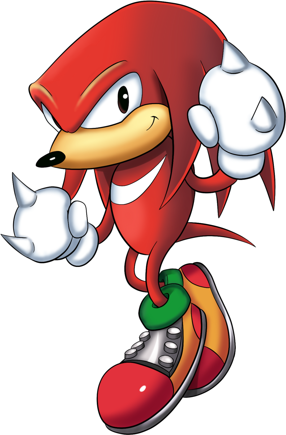 Sonic Mania Knuckles Png (725x1102), Png Download